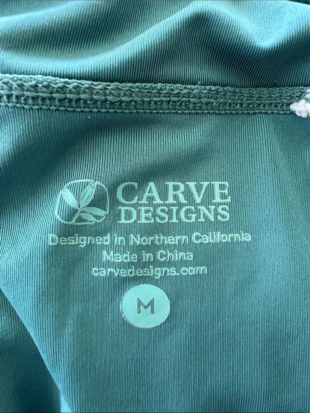 Carve Designs Women's Stinson Swim Bikini Bottom in Teal Paisley Size Medium